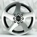 RIN 15X7.5 4-100 R1 SPORT 55209 BLACK MACHINE FACE ET30 CB73.1